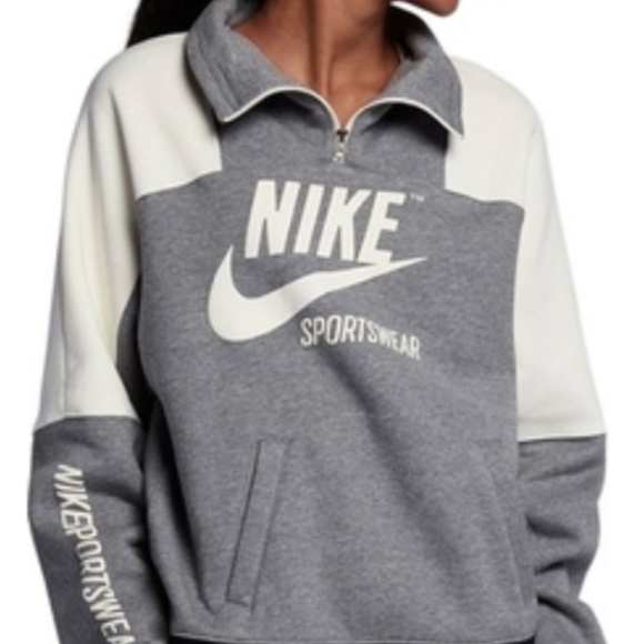 nike half zip pullover hoodie